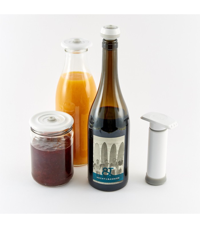 Starter kit sous vide - 1 Pompe, 2 Couvercles, 1 Bouchon - PIKA