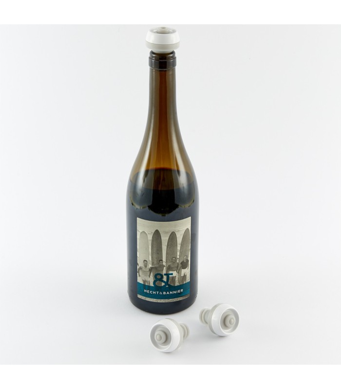 Lot de 2 bouchons sous vide pour bouteille de vin - PIKA