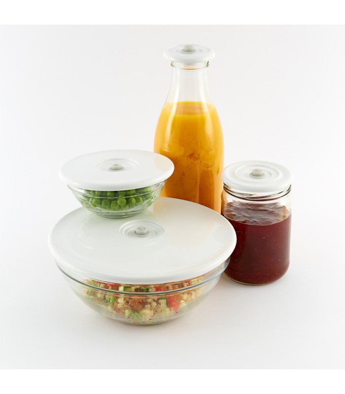 Lot de 2 bouchons sous vide pour bouteille de vin - PIKA