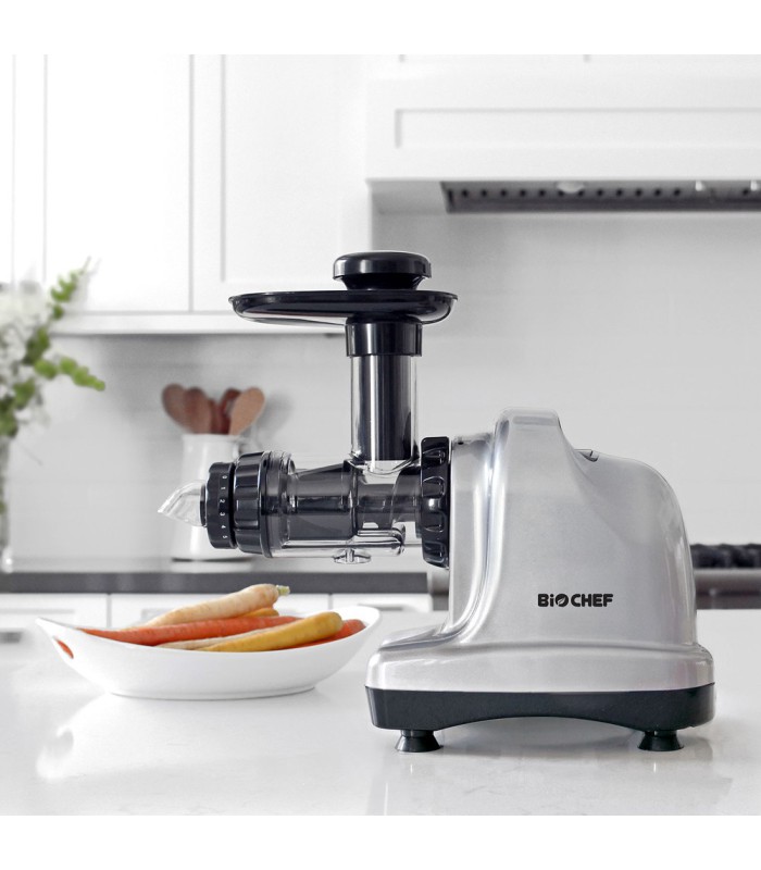 Extracteur de jus BioChef Axis Cold Press Argent
