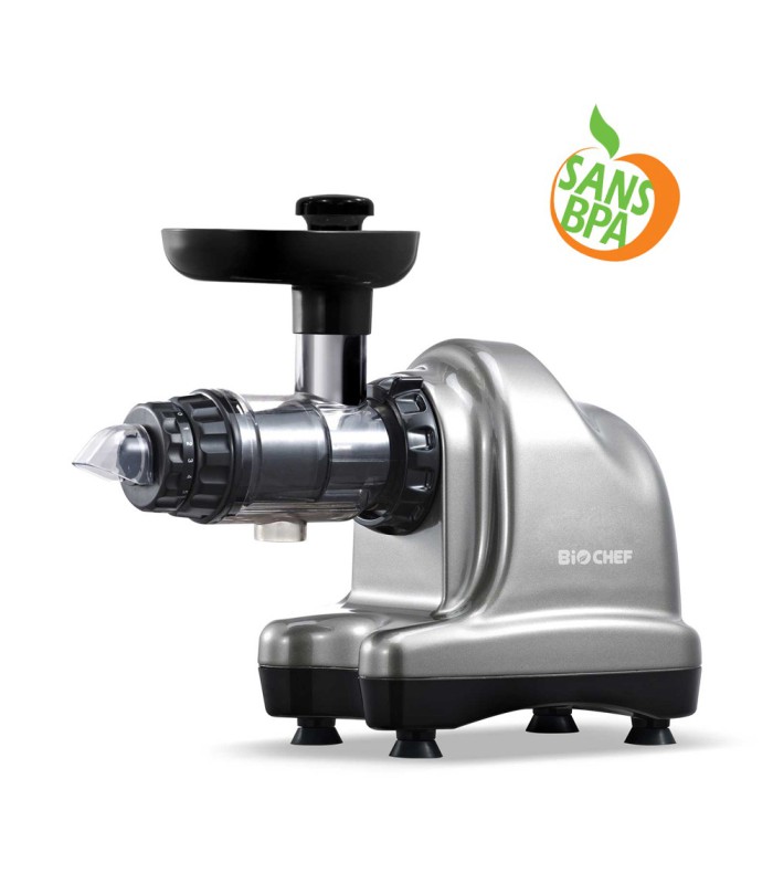 Extracteur de jus BioChef Axis Cold Press Argent