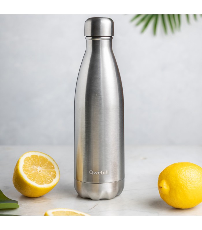 Bouteille isotherme Qwetch - Blanc brillant - 750 ml