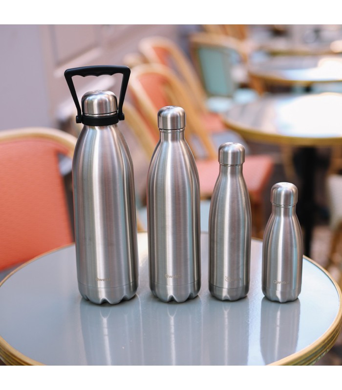 Bouteille isotherme Qwetch - Rose poudré - 750 ml