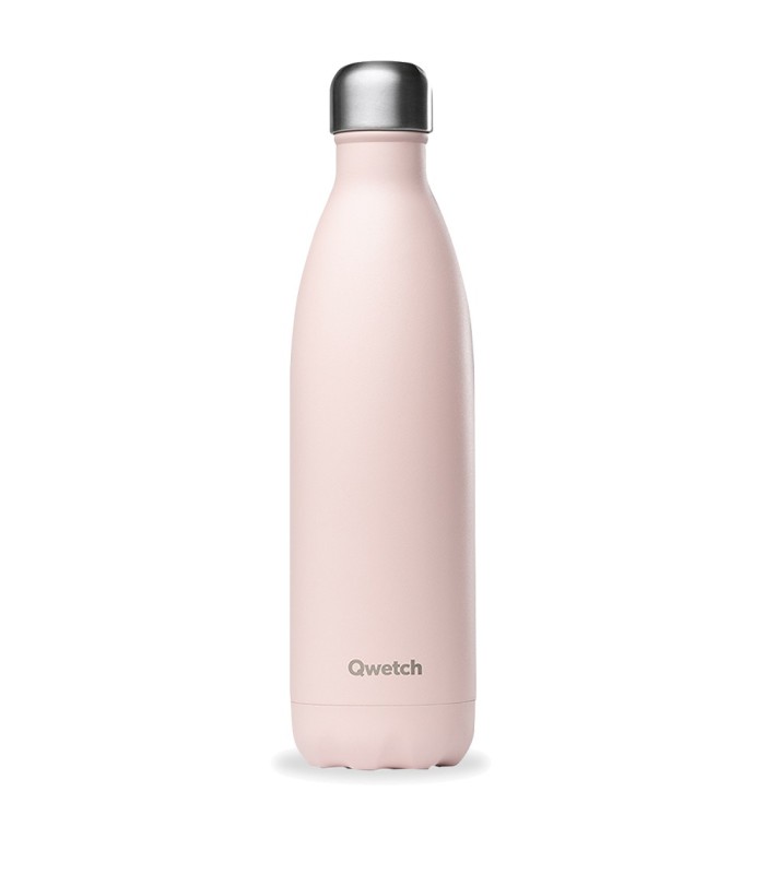 Bouteille isotherme Qwetch - Rose poudré - 750 ml