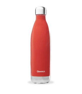 Bouteille isotherme Qwetch - Rouge brillant - 750 ml