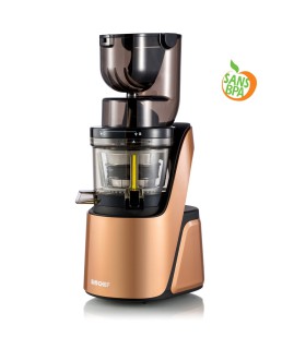 Extracteur de Jus de Fruits et Légumes, Extracteur Jus avec Bouton Marche  Arrière, 2 Vitesses au Choix, 150W, Slow Juicer Presse à Froid Machine,  avec Tasse à Jus et Brosse de Nettoyage