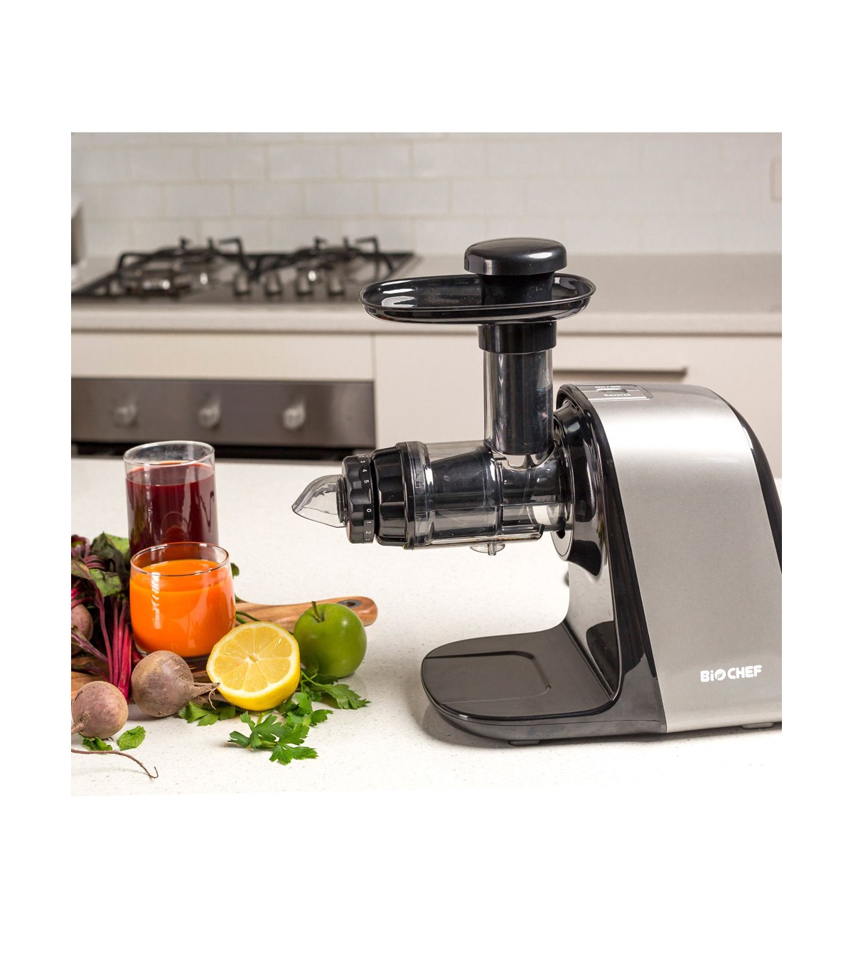 Juicer BioChef Axis Compact Cold Press Argenté 🍏