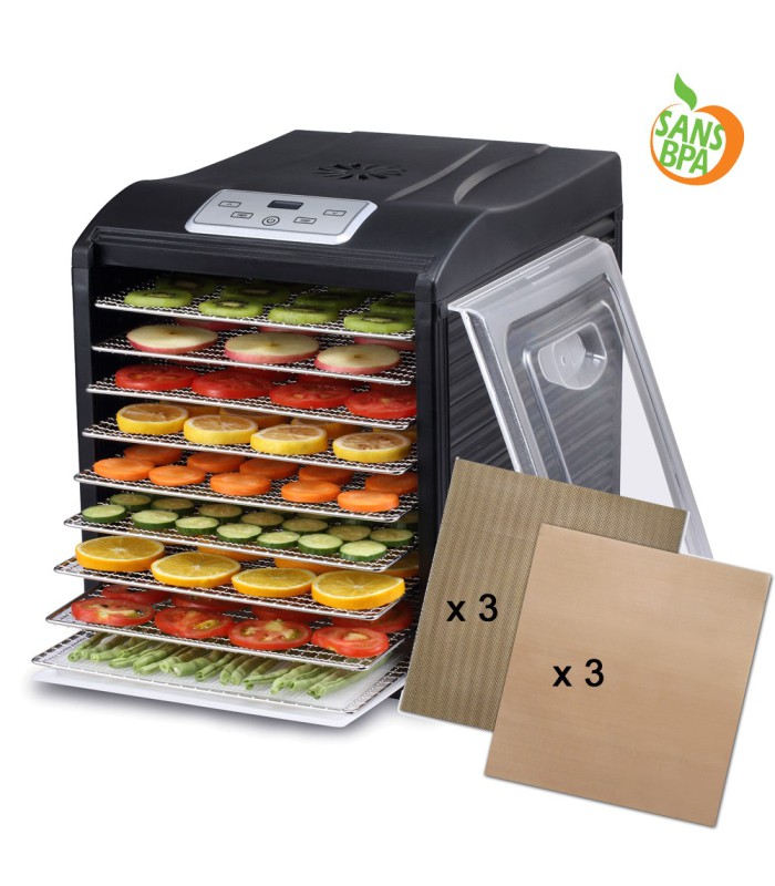 Déshydrateur BioChef Arizona SOL 9 plateaux - Noir