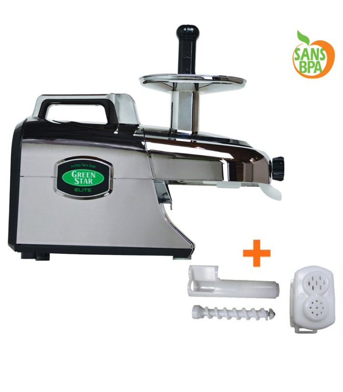 Promo-Pack ! Greenstar Elite Chromé - Tribest - Avec Kit à pâtes