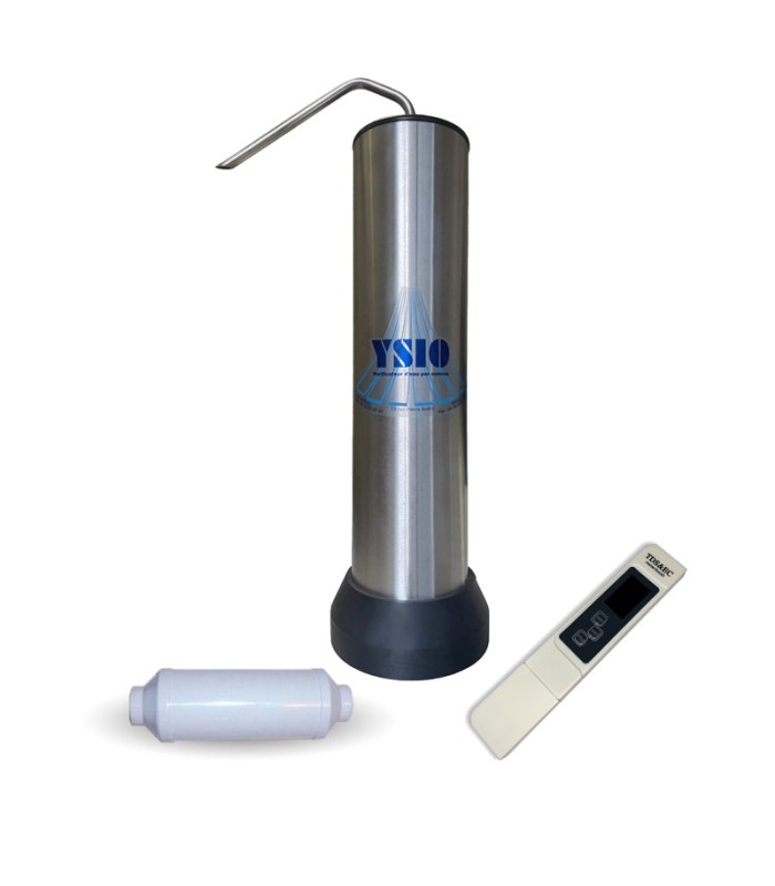 Promo-Pack ! Fontaine Inox + 1 préfiltre + 1 conductimètre