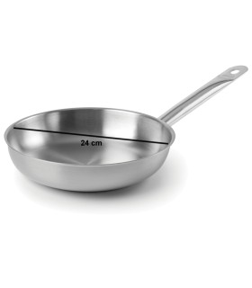 PoĂŞle tout inox Lacor Chef 24 cm