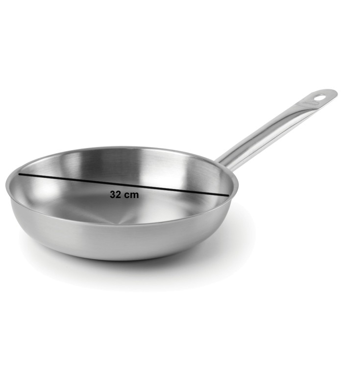 Poêle tout inox Lacor Chef 32 cm