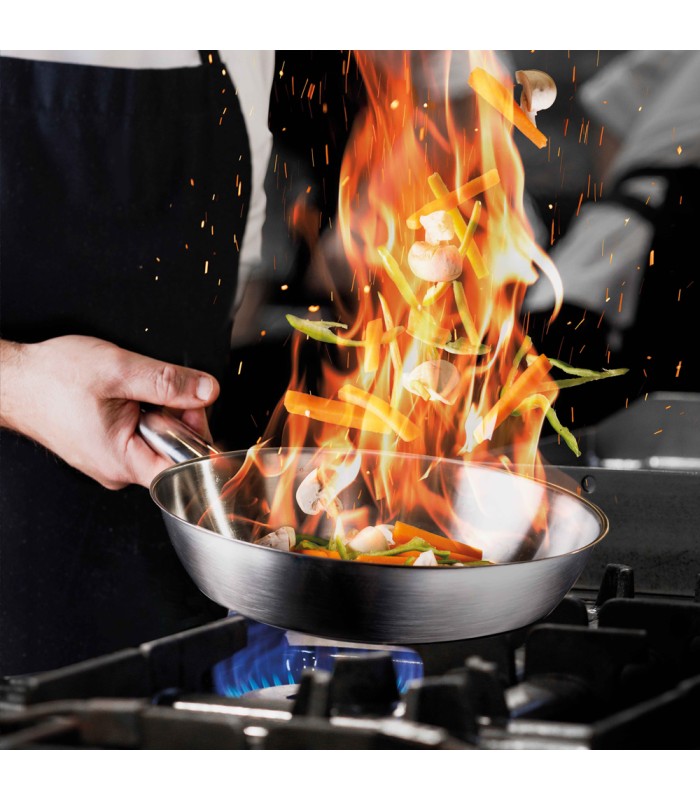 Poêle tout inox Lacor Chef 32 cm