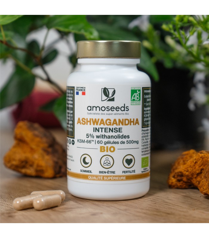 Ashwagandha KSM-66 Bio Amoseeds - 60 gélules