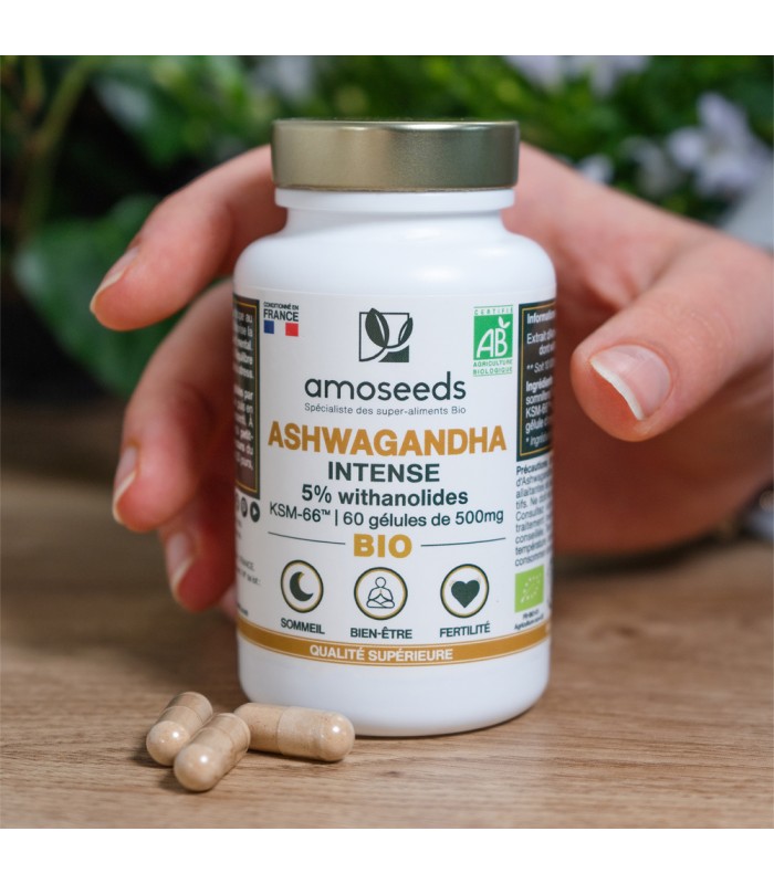 Ashwagandha KSM-66 Bio Amoseeds - 60 gélules