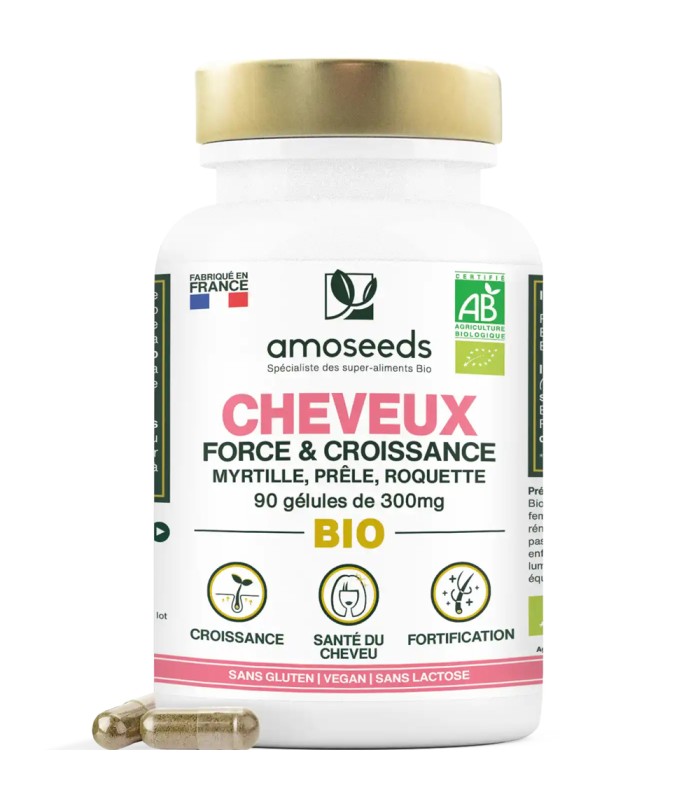 Complément nutritionnel Complexe Cheveux Bio Amoseeds