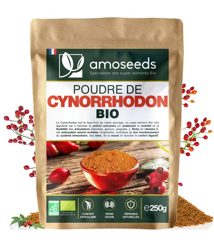 Cynorrhodon Bio en poudre Amoseeds - 250g