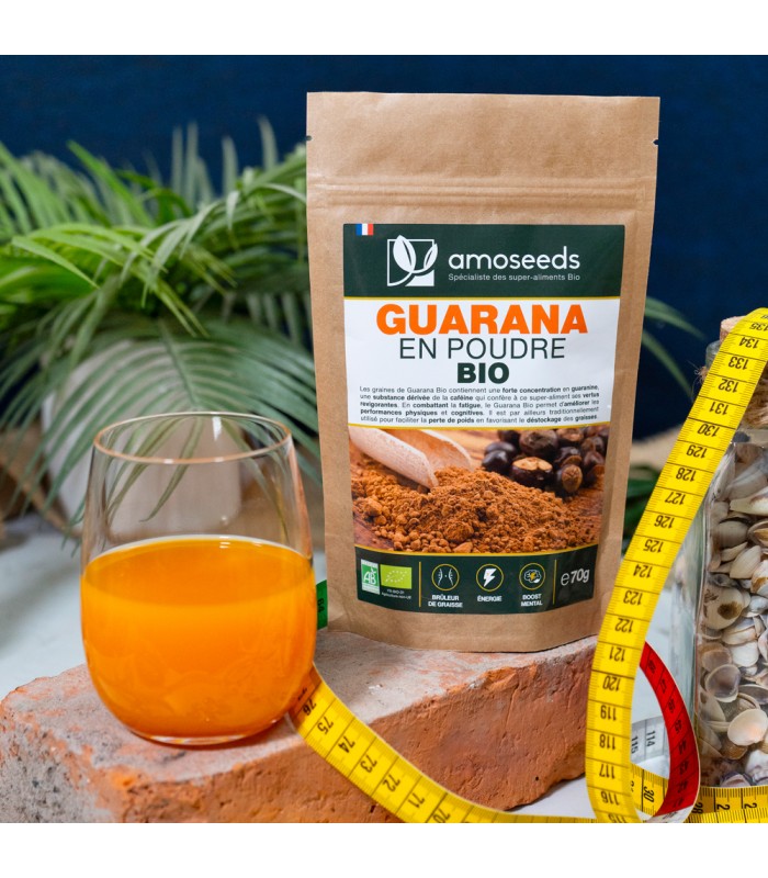 Guarana Bio en poudre Amoseeds - 70g