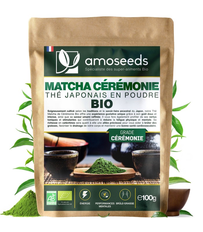 Thé Matcha Bio grade Cérémonial 100g