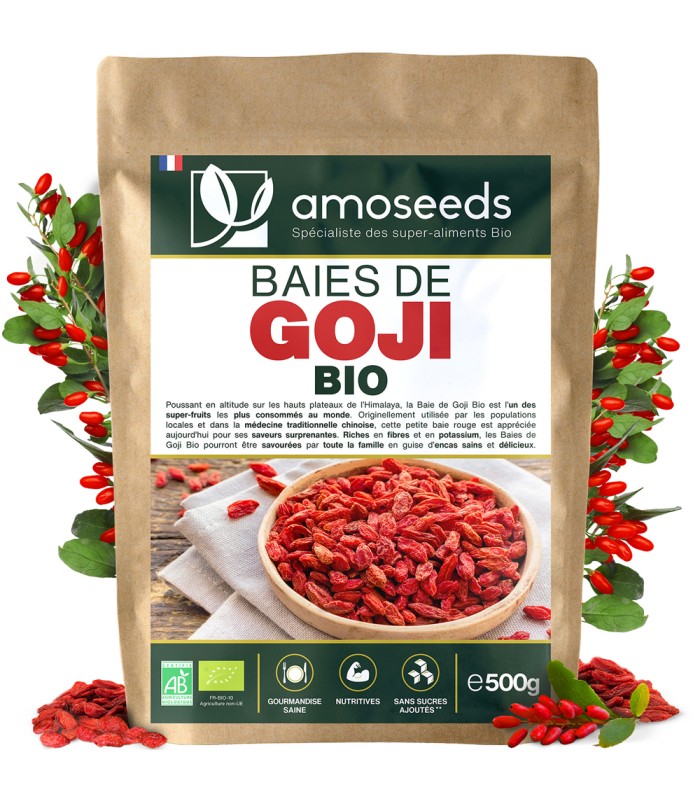 Baies de Goji bio Qualité Supérieure 500g