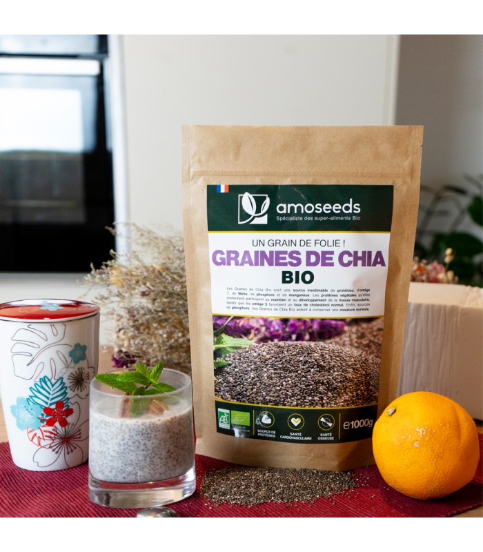 Graines de Chia Bio Amoseeds - 1Kg