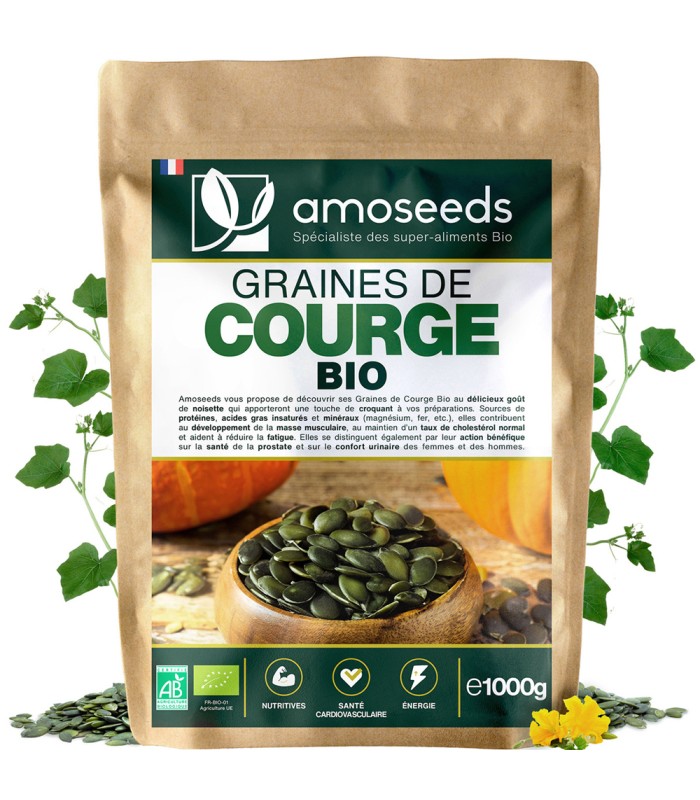 Graines de Courges Bio Qualité Supérieure 1Kg