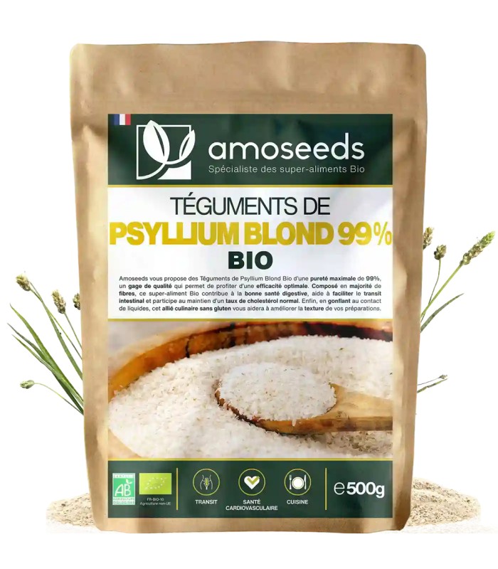 Téguments de Psyllium blond Bio 500g