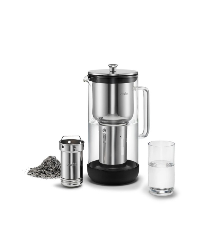 Carafe filtrante Aarke en verre et inox - 2,36L