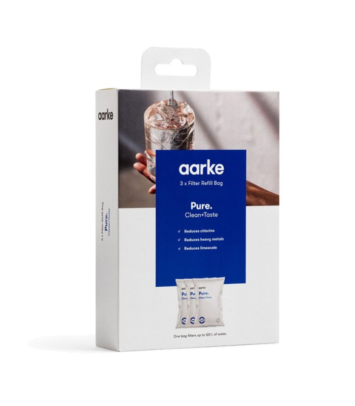 Lot de 3 recharge de granulés filtrantes purs Aarke