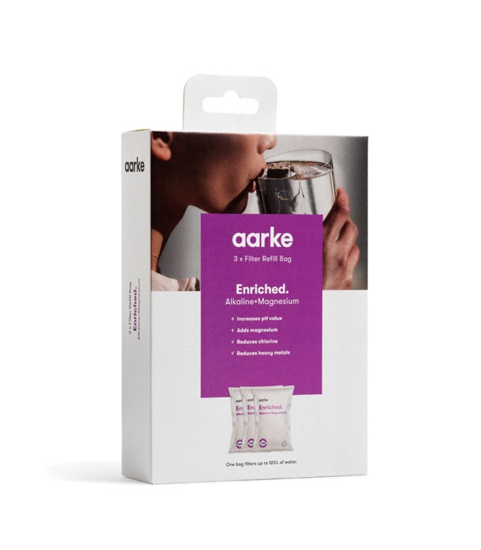 Lot de 3 recharges de granulés enrichis pour carafe filtrante Aarke