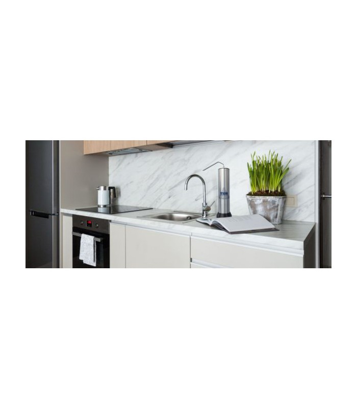 Promo-Pack ! Fontaine Inox + 1 préfiltre + 1 conductimètre