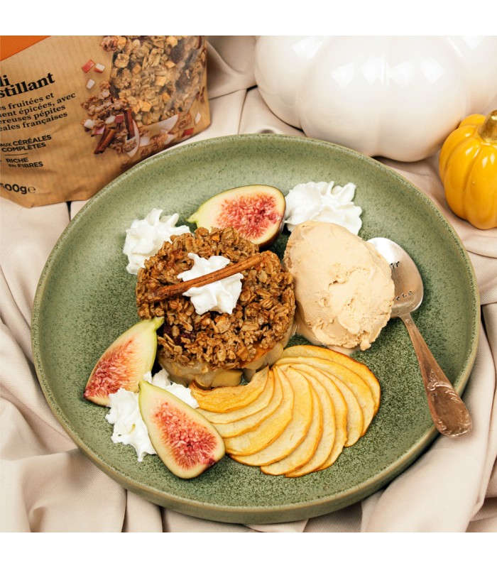 Muesli Croustillant Pomme-Cannelle Bio Favrichon - 500g