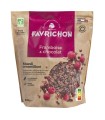 Muesli Croustillant Framboise-Chocolat Bio Favrichon - 500g