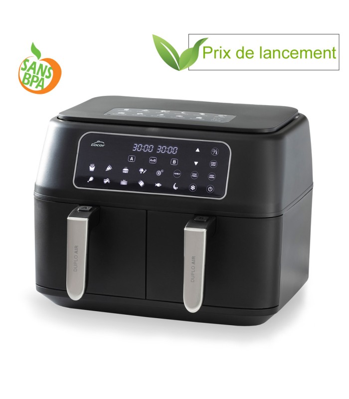 Airfryer DuploAir Lacor 9L double panier