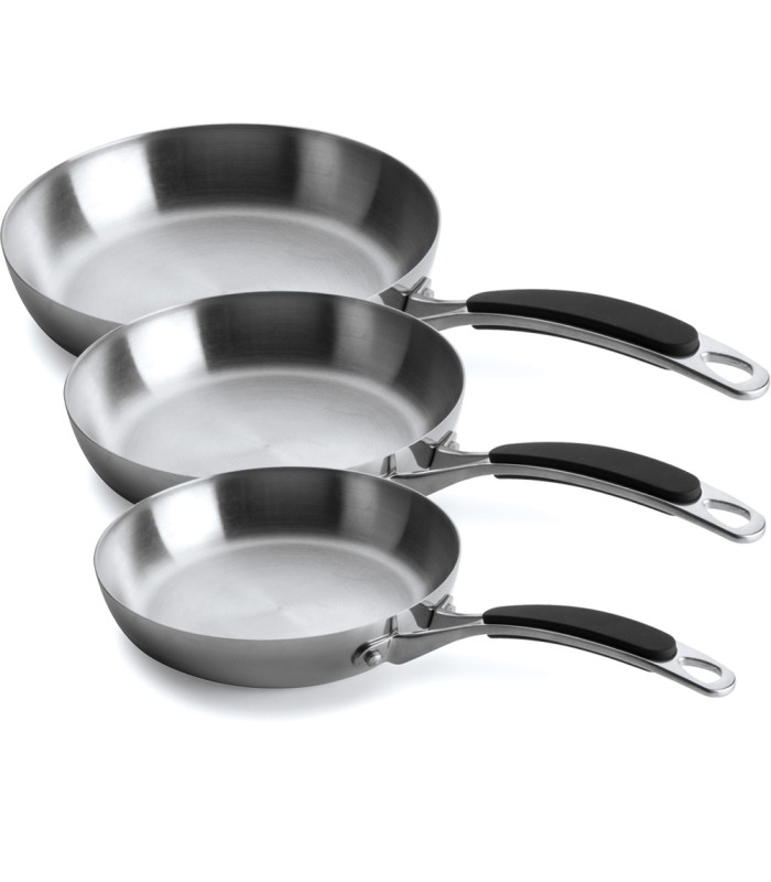 Poêle inox Lacor Trimétal 20 cm