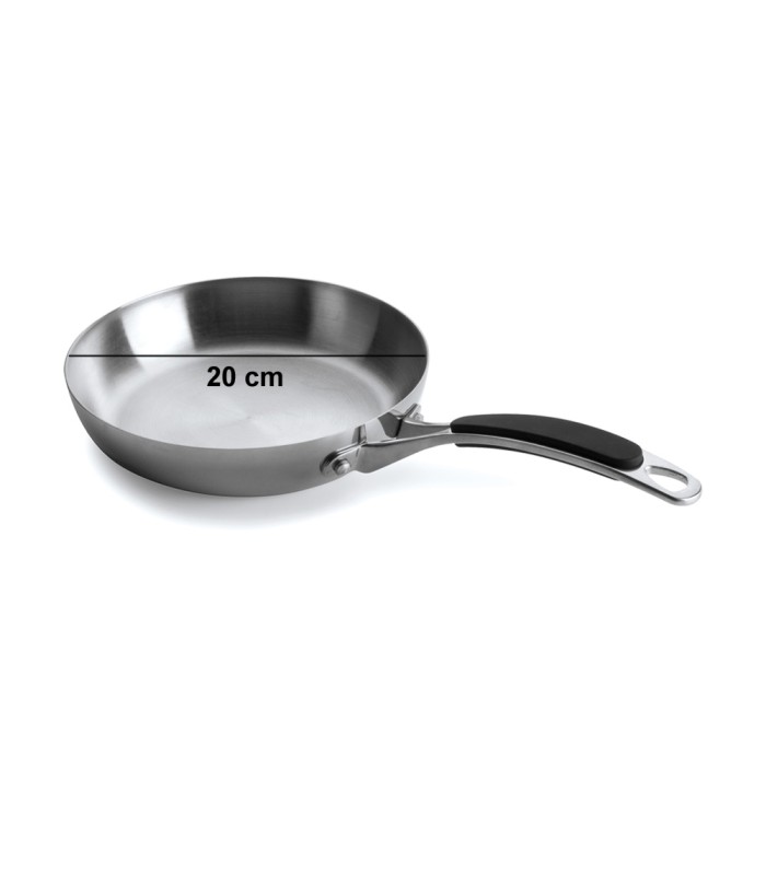 Poêle inox Lacor Trimétal 20 cm