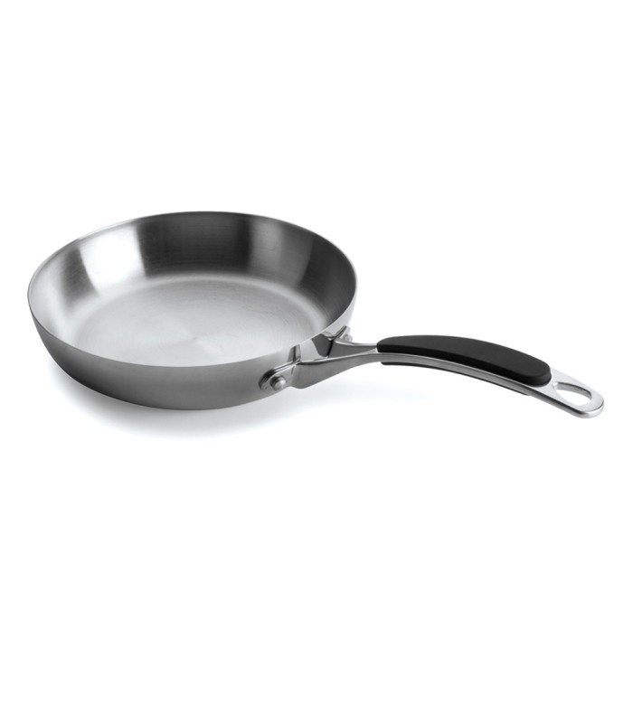 Lot de 3 poêles inox Lacor Trimétal