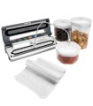 Promo-Pack ! Machine de conservation sous vide + 3 boites + 2 rouleaux offerts