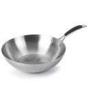 Wok inox Lacor Trimétal 28 cm