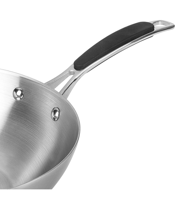 Wok inox Lacor Trimétal 28 cm