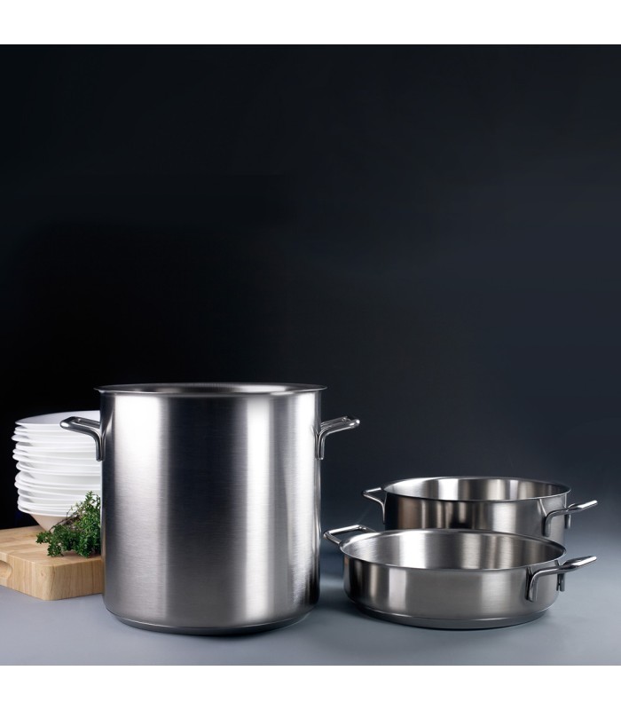 Marmite inox Lacor Chef 24 cm avec couvercle