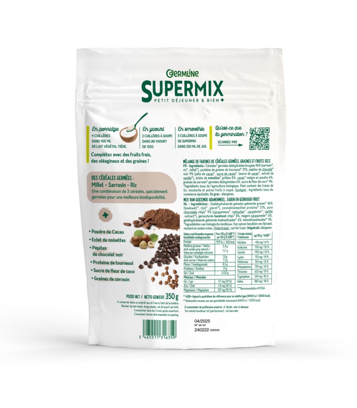 Supermix Cacao et Noisette - 350g