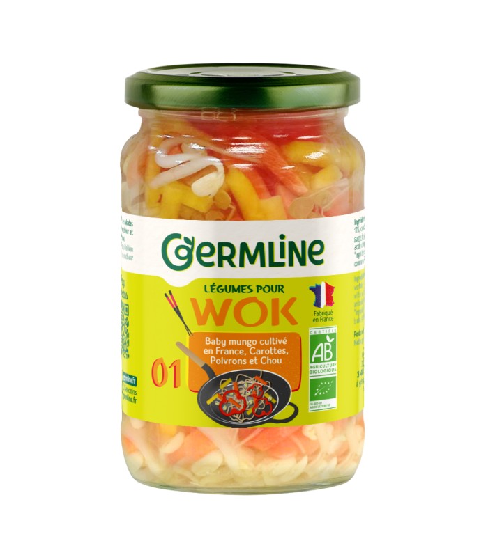 Bocal légumes pour wok Germline carottes poivrons chou