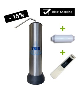 Promo-Pack ! Fontaine Inox + 1 préfiltre + 1 conductimètre