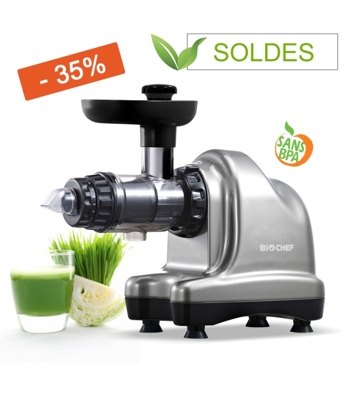 Extracteur de jus BioChef Axis Cold Press Argent