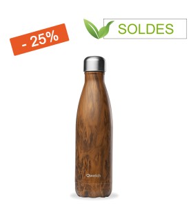 Bouteille isotherme Qwetch - Wood - 500 ml