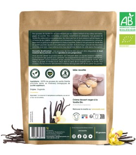 Vanille Bio Qualité Gourmet Amoseeds - 20 gousses