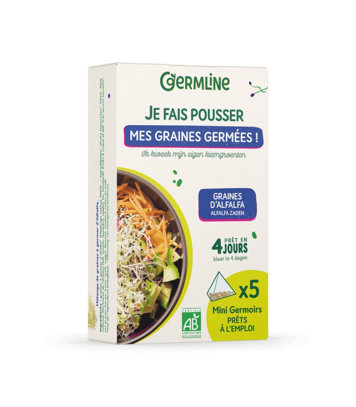 Mini germoirs Germline Alfalfa, lot de 5