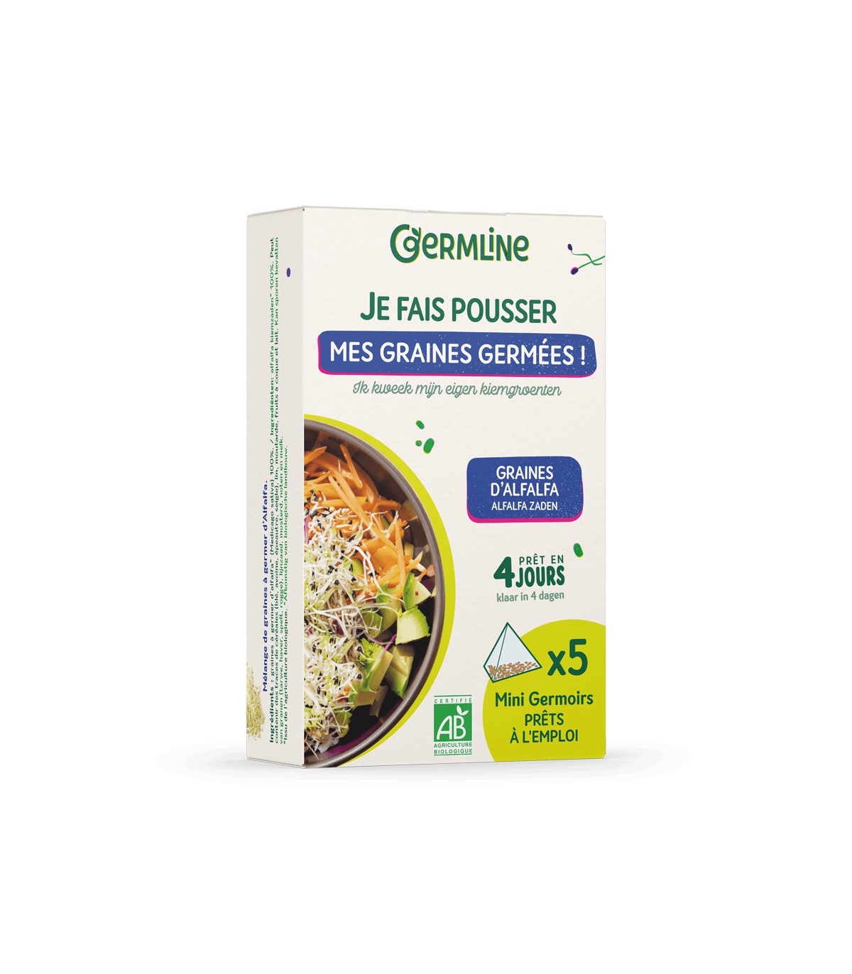 Mini germoirs Germline Alfalfa, lot de 5