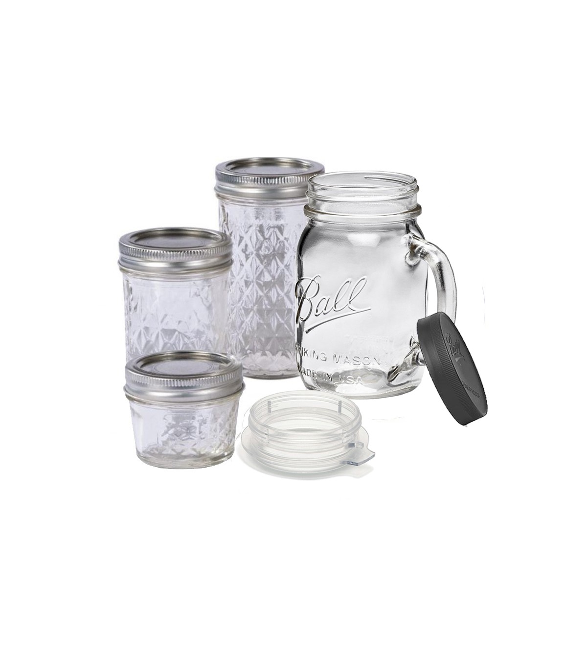 Promo-Pack 4 Gobelets en verre pour Blender Tribest